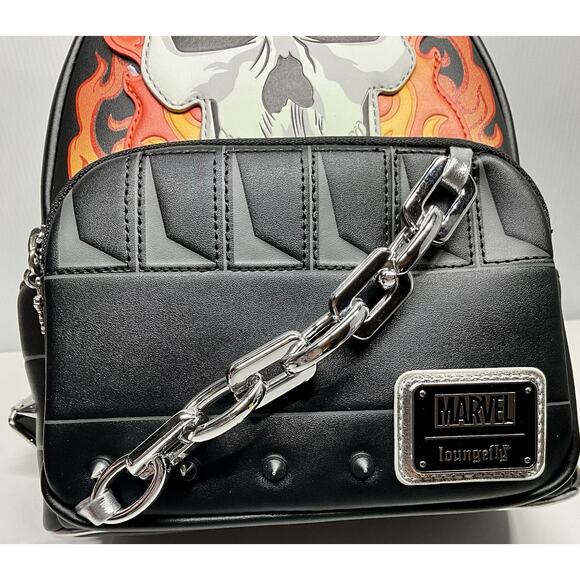 Loungefly Ghost Rider Glow Cosplay Mini Backpack - 1000 Exclusive - NWT main image 8
